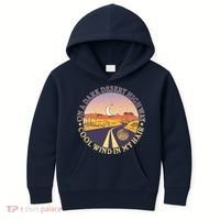 On A Dark Desert Highway Cool Wind In My Hair Kids Hoodie thumb 0