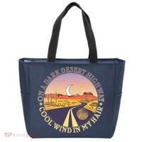 On A Dark Desert Highway Cool Wind In My Hair Tote Bag thumb 0