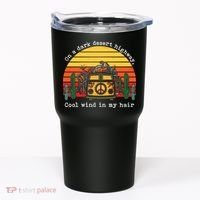  On A Dark Desert Highway Retro Tumbler thumb 0
