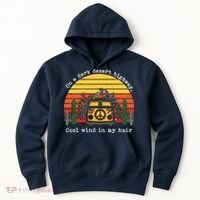  On A Dark Desert Highway Retro Hoodie thumb 0