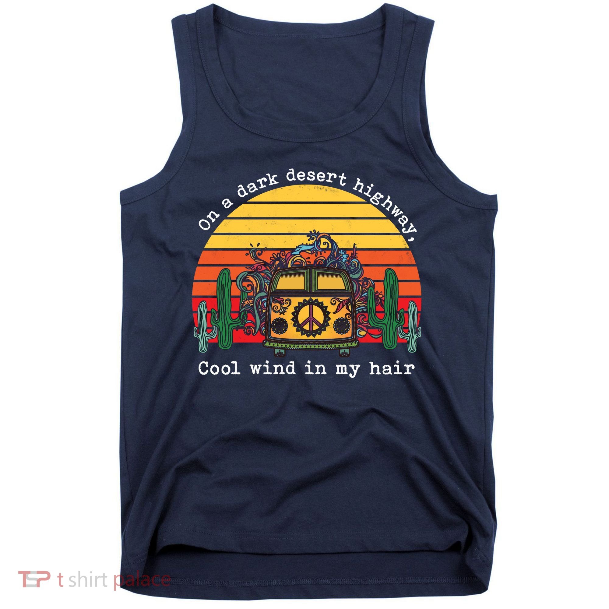  On A Dark Desert Highway Retro Tank Top