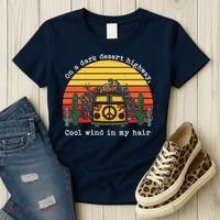  On A Dark Desert Highway Retro Women's T-Shirt thumb 3
