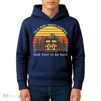  On A Dark Desert Highway Retro Kids Hoodie thumb 4