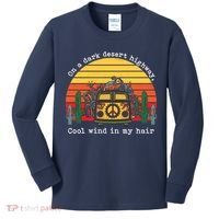  On A Dark Desert Highway Retro Kids Long Sleeve Shirt thumb 0