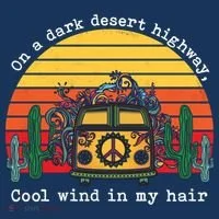 On A Dark Desert Highway Retro Kids Long Sleeve Shirt thumb 2