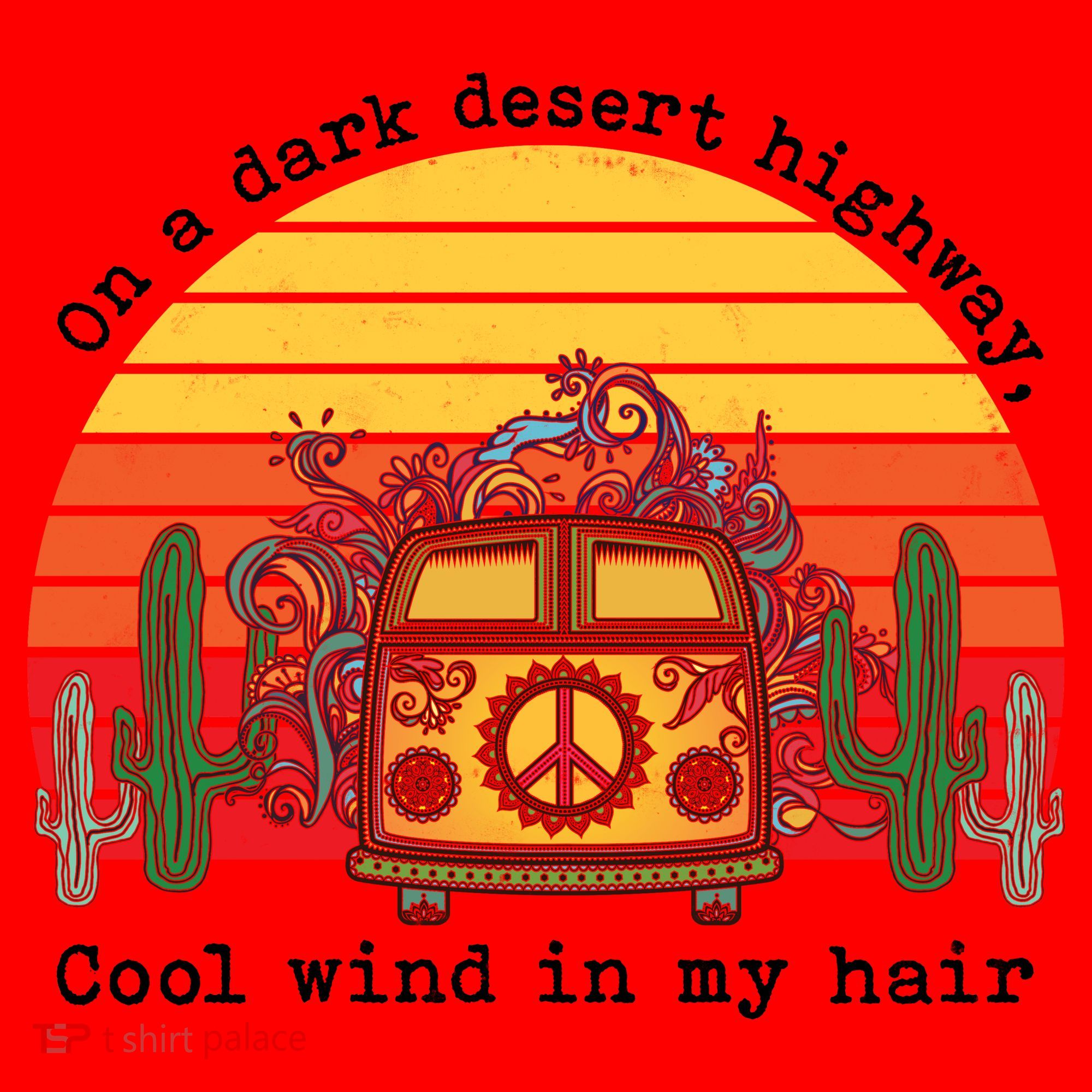  On A Dark Desert Highway Retro Santa Hat