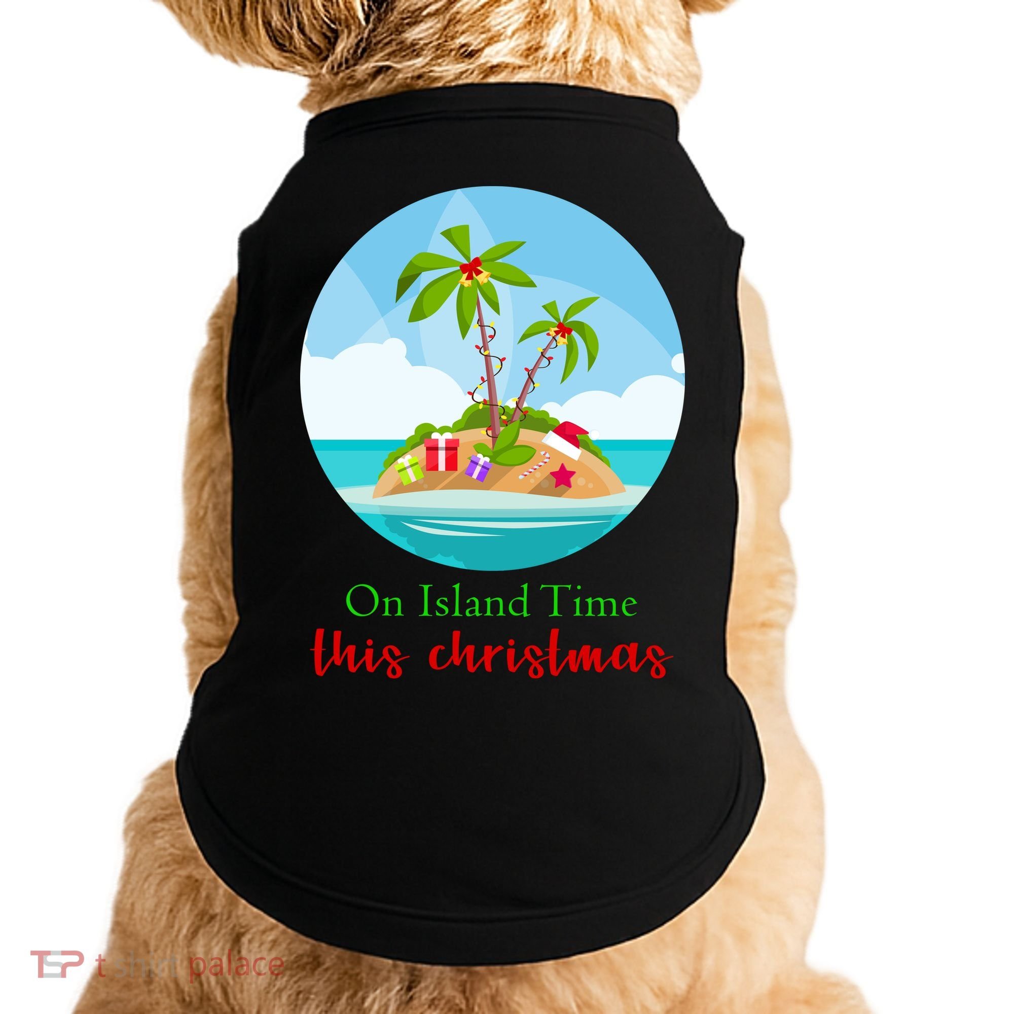 On Island Time This Christmas Vacation Doggie Tank
