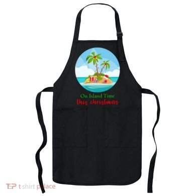 On Island Time This Christmas Vacation Apron