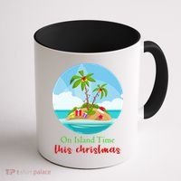 On Island Time This Christmas Vacation Coffee Mug thumb 1