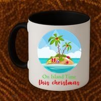 On Island Time This Christmas Vacation Coffee Mug thumb 2