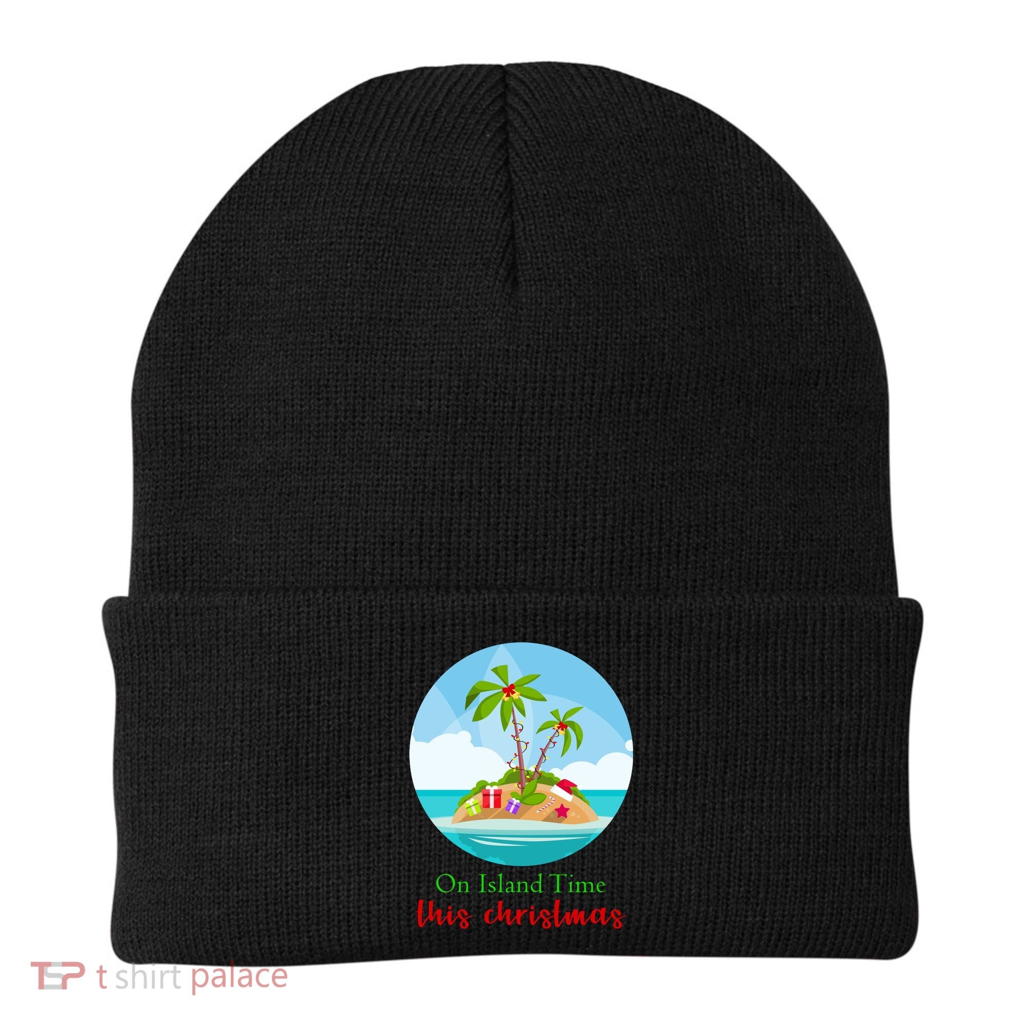 On Island Time This Christmas Vacation Beanie