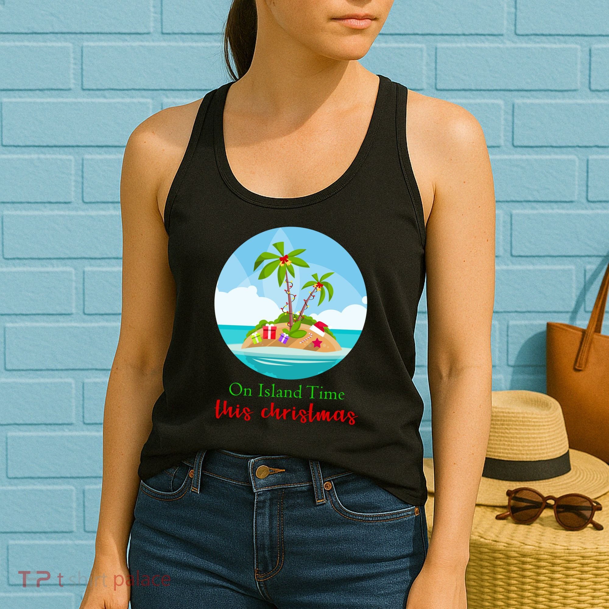 On Island Time This Christmas Vacation Women's Tank Top
