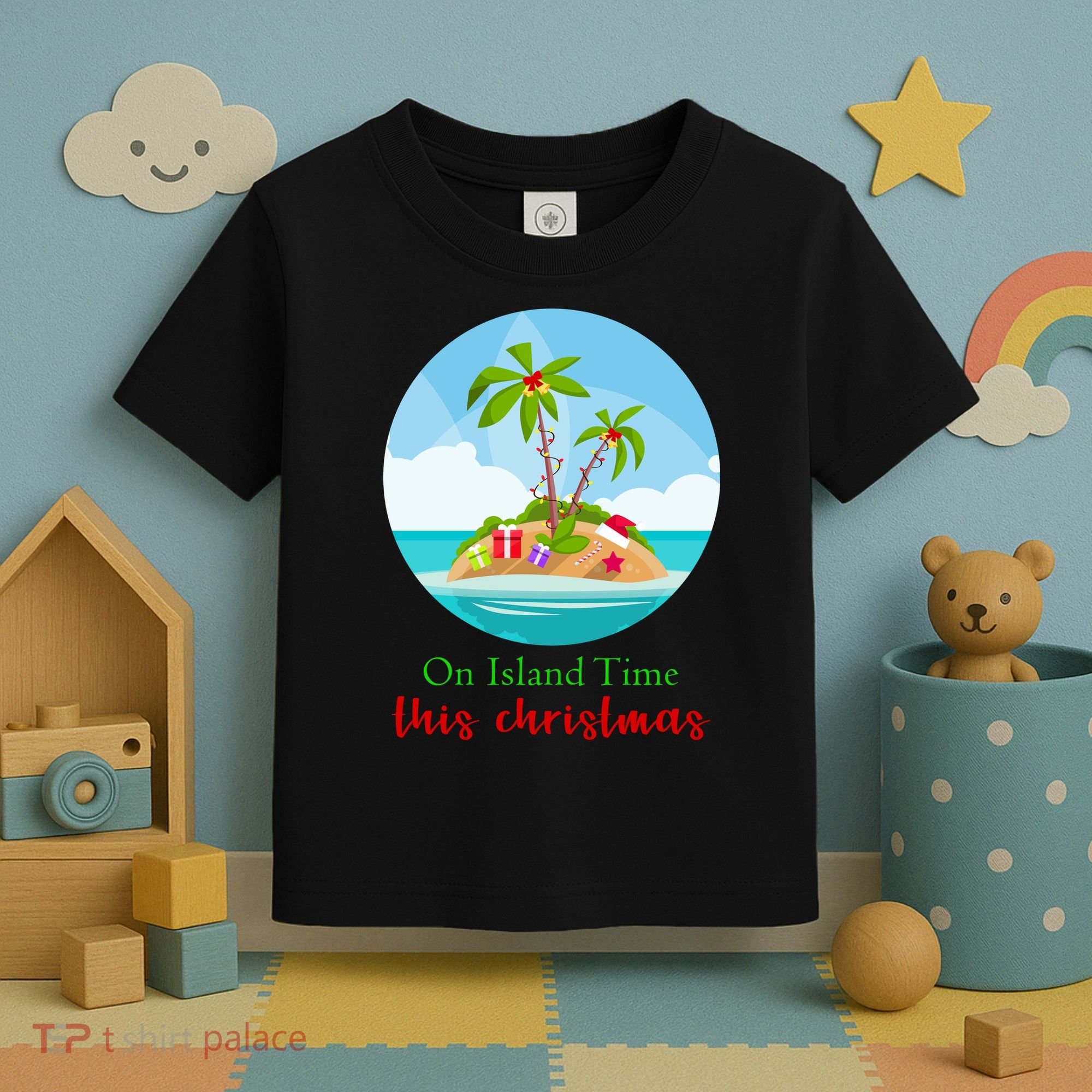 On Island Time This Christmas Vacation Toddler T-Shirt