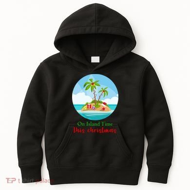 On Island Time This Christmas Vacation Kids Hoodie