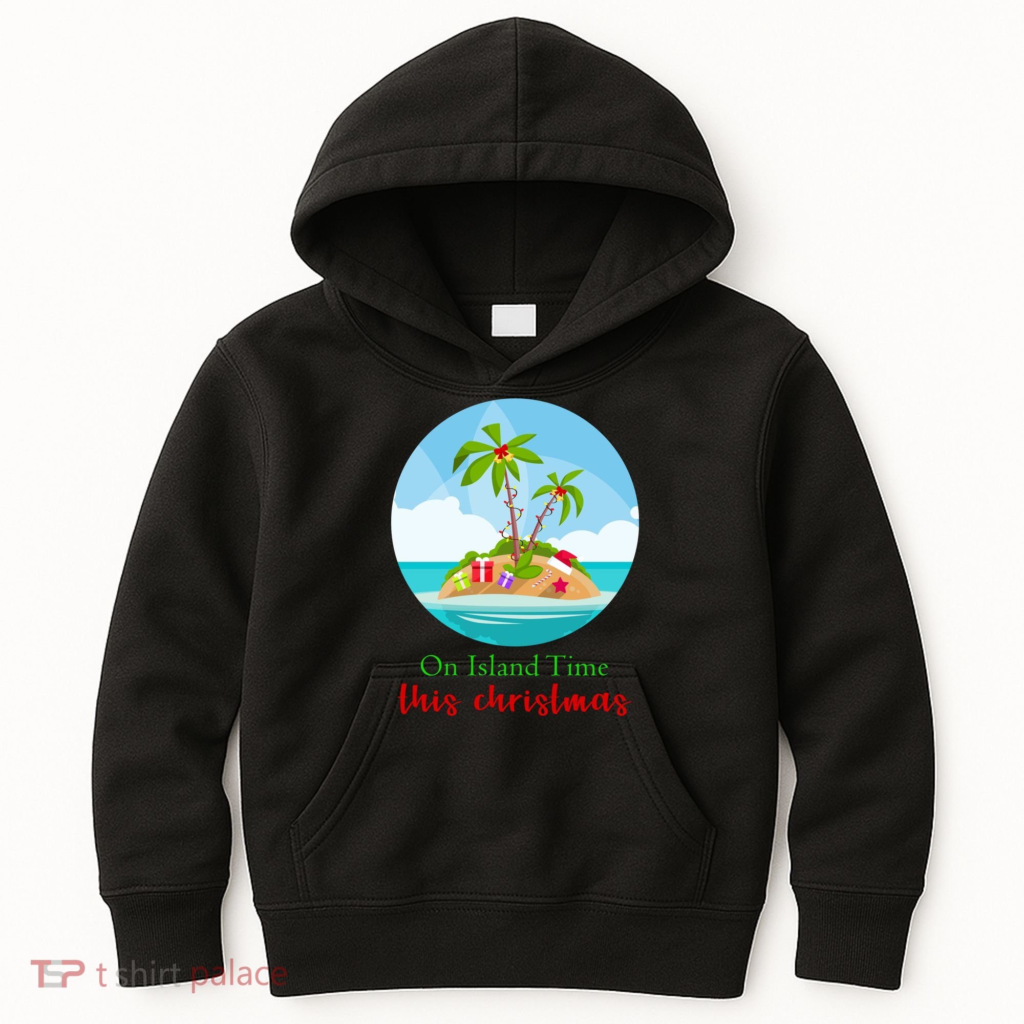 On Island Time This Christmas Vacation Kids Hoodie