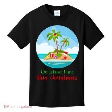 On Island Time This Christmas Vacation Kids T-Shirt