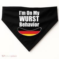 On My Worst Behavior USA-Made Doggie Bandana thumb 0