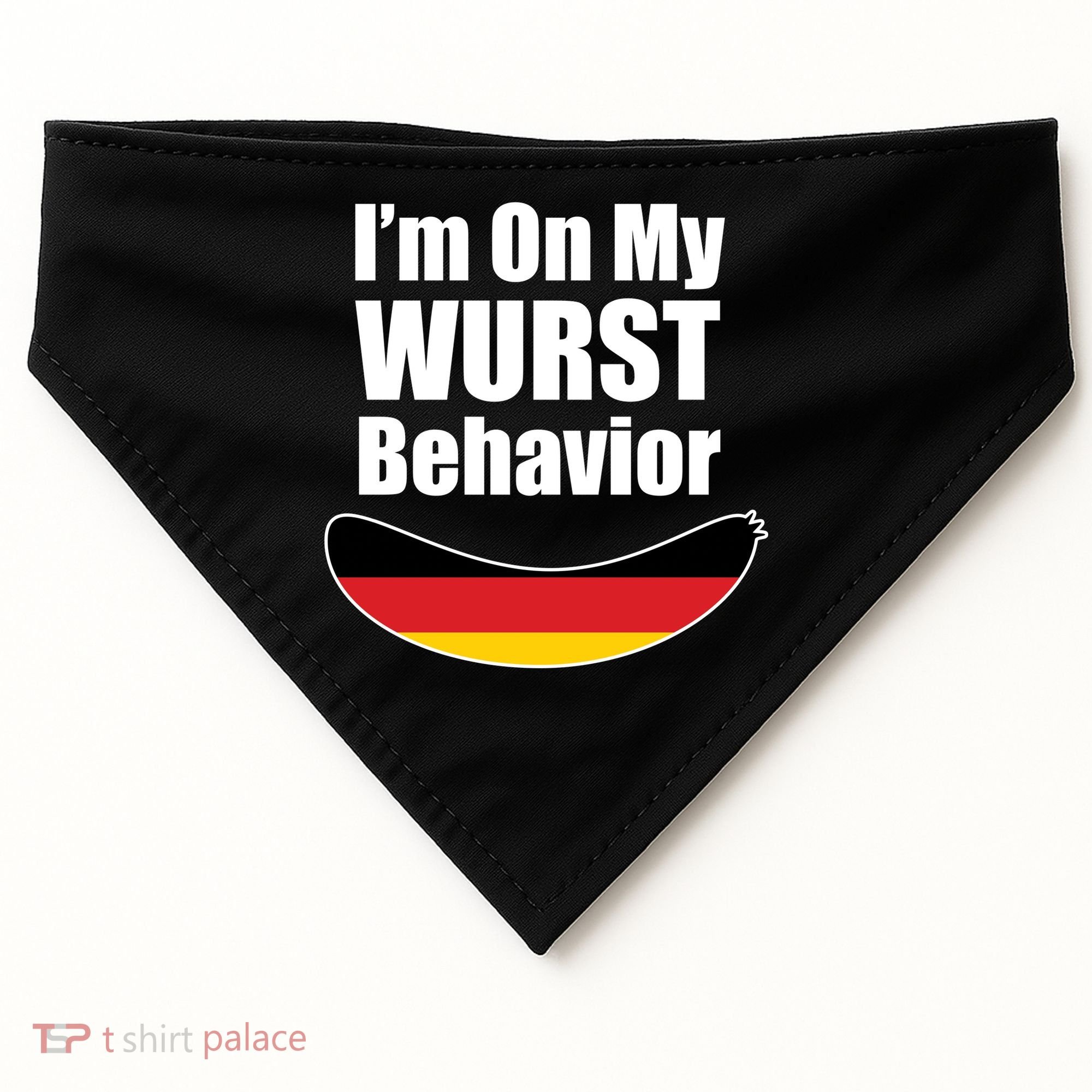 On My Worst Behavior USA-Made Doggie Bandana