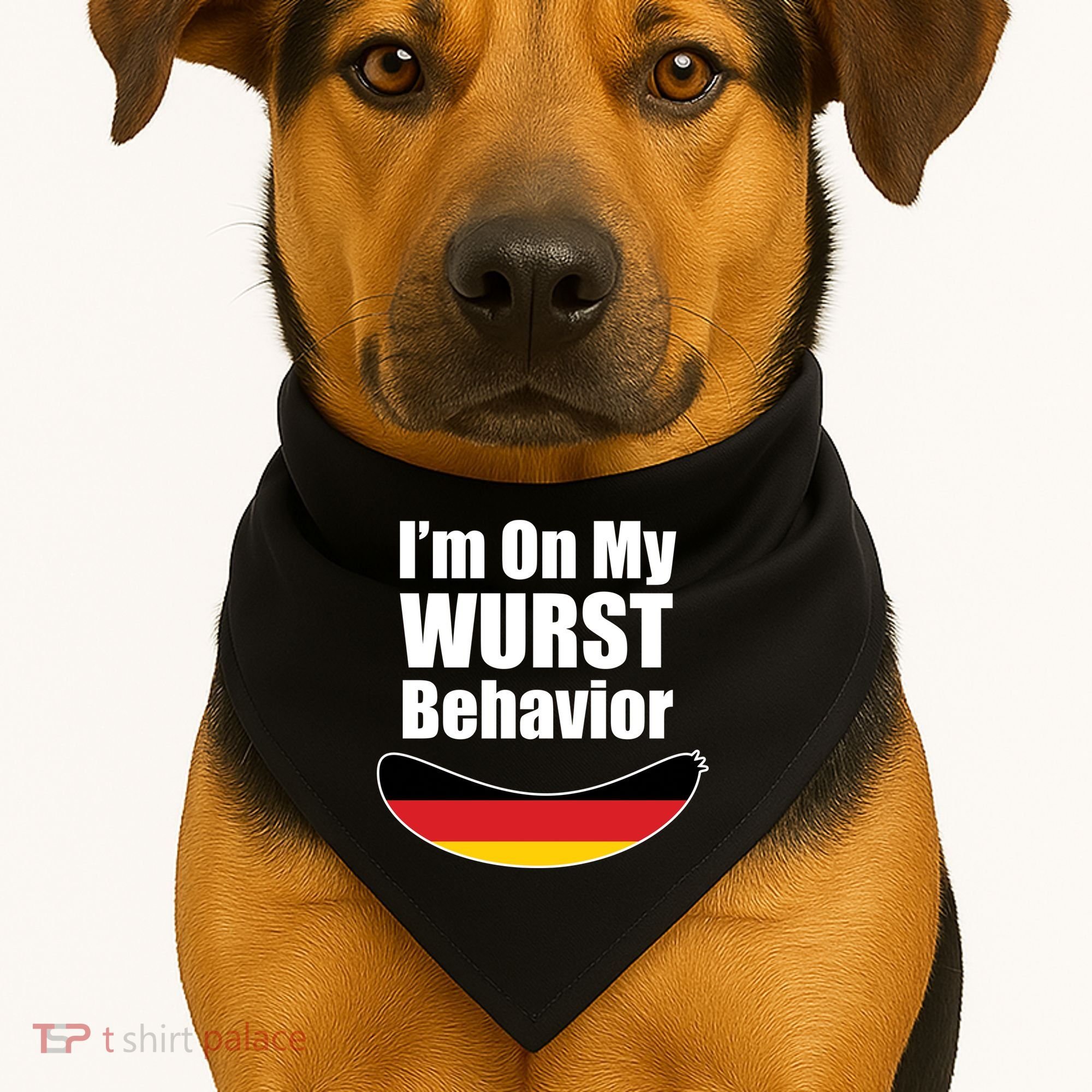 On My Worst Behavior USA-Made Doggie Bandana