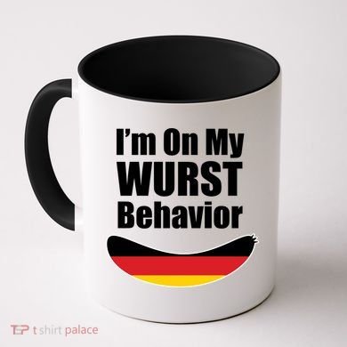 On My Worst Behavior Coffee Mug