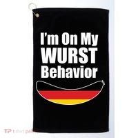 On My Worst Behavior Golf Towel thumb 0