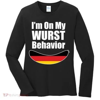 On My Worst Behavior Women's Long Sleeve Shirt