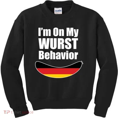 On My Worst Behavior Kids Sweatshirt