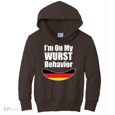 On My Worst Behavior Kids Hoodie