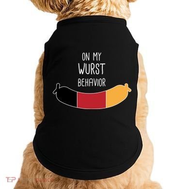 On My Worst Behavior Oktoberfest Doggie Tank