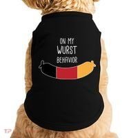 On My Worst Behavior Oktoberfest Doggie Tank thumb 0
