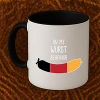 On My Worst Behavior Oktoberfest Coffee Mug thumb 2
