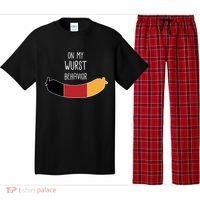 On My Worst Behavior Oktoberfest Pajama Set thumb 0