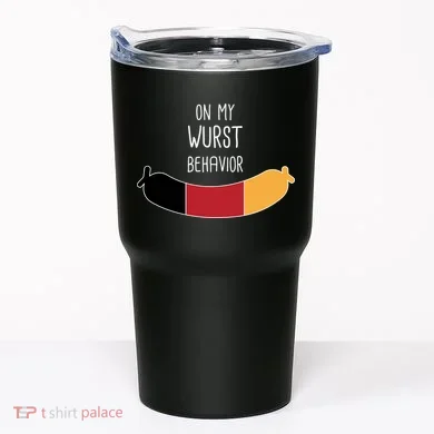 On My Worst Behavior Oktoberfest Tumbler