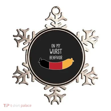 On My Worst Behavior Oktoberfest Ornament