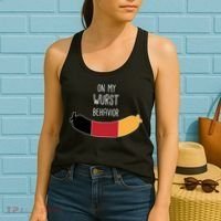 On My Worst Behavior Oktoberfest Women's Tank Top thumb 2