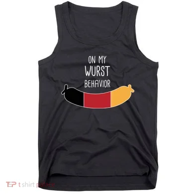 On My Worst Behavior Oktoberfest Tank Top