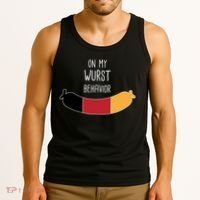 On My Worst Behavior Oktoberfest Tank Top thumb 3
