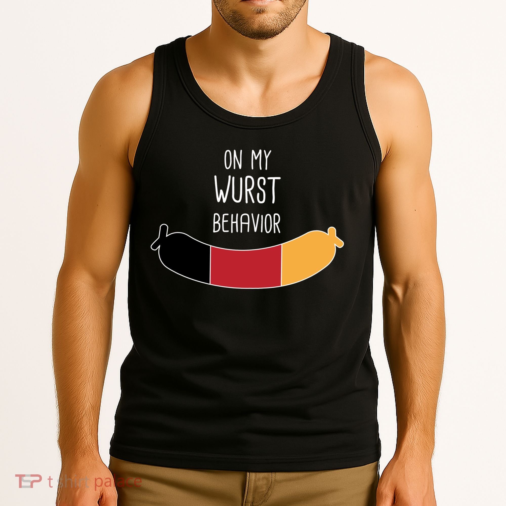On My Worst Behavior Oktoberfest Tank Top