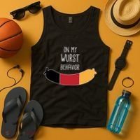On My Worst Behavior Oktoberfest Tank Top thumb 4