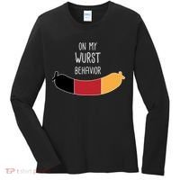 On My Worst Behavior Oktoberfest Women's Long Sleeve Shirt thumb 0