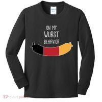 On My Worst Behavior Oktoberfest Kids Long Sleeve Shirt thumb 0