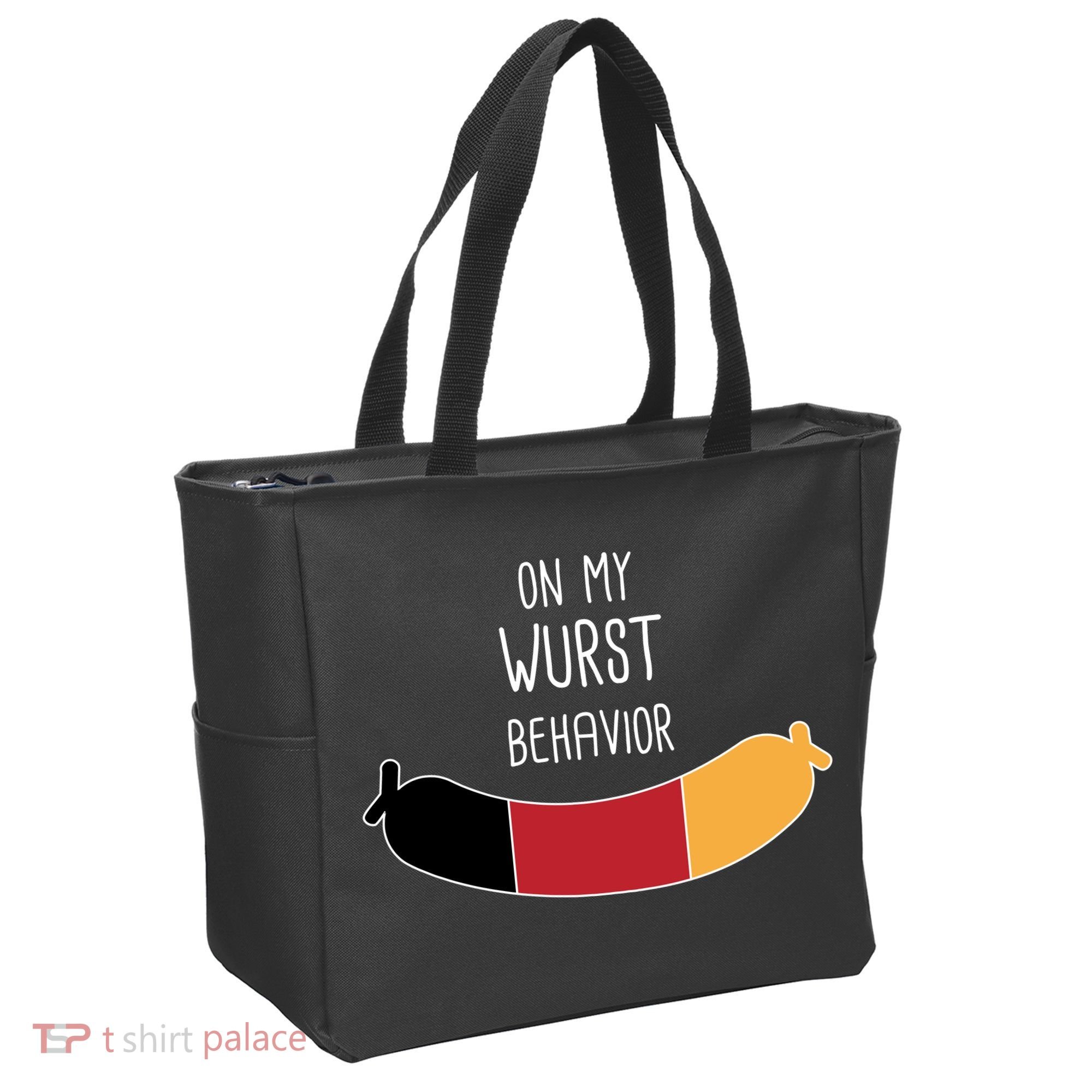 On My Worst Behavior Oktoberfest Tote Bag