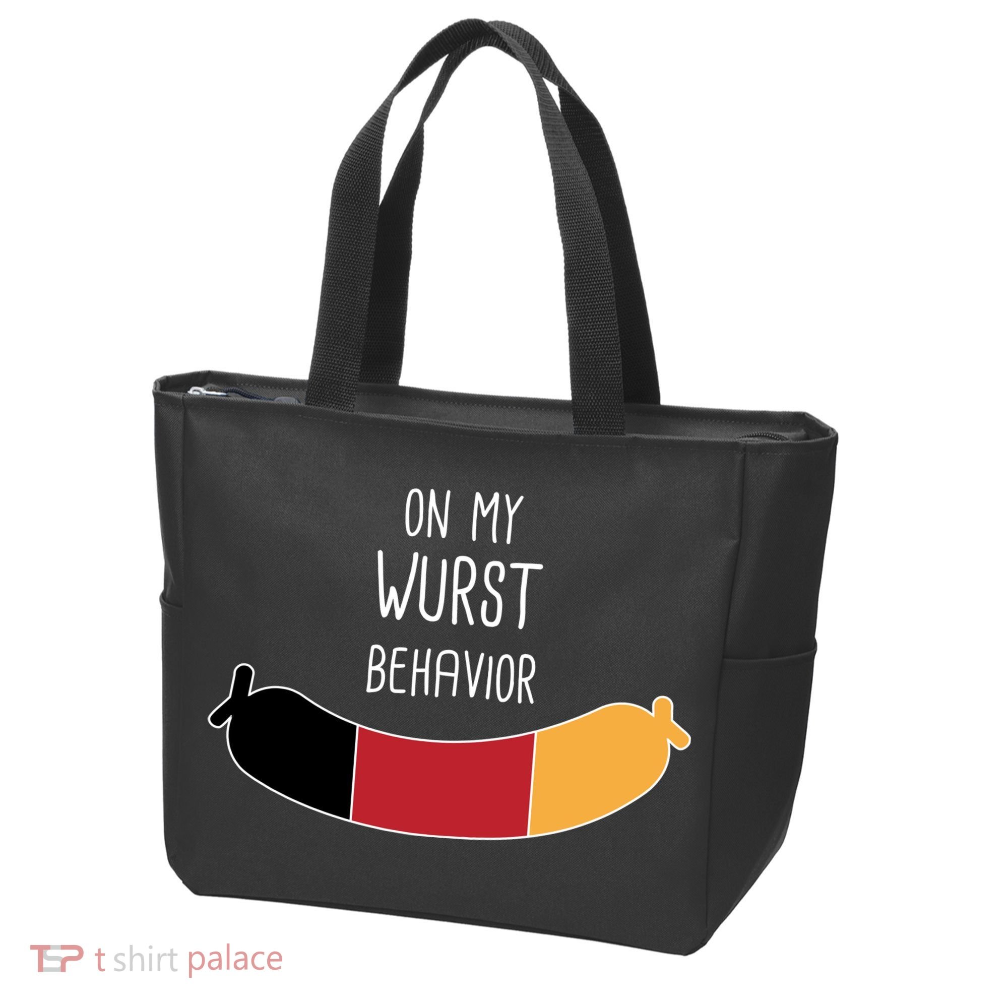 On My Worst Behavior Oktoberfest Tote Bag
