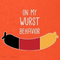 On My Worst Behavior Oktoberfest Long Sleeve Shirt thumb 2