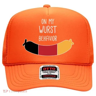 On My Worst Behavior Oktoberfest Hat