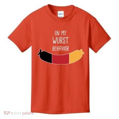 On My Worst Behavior Oktoberfest Kids T-Shirt