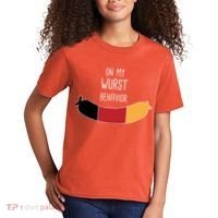 On My Worst Behavior Oktoberfest Kids T-Shirt thumb 2