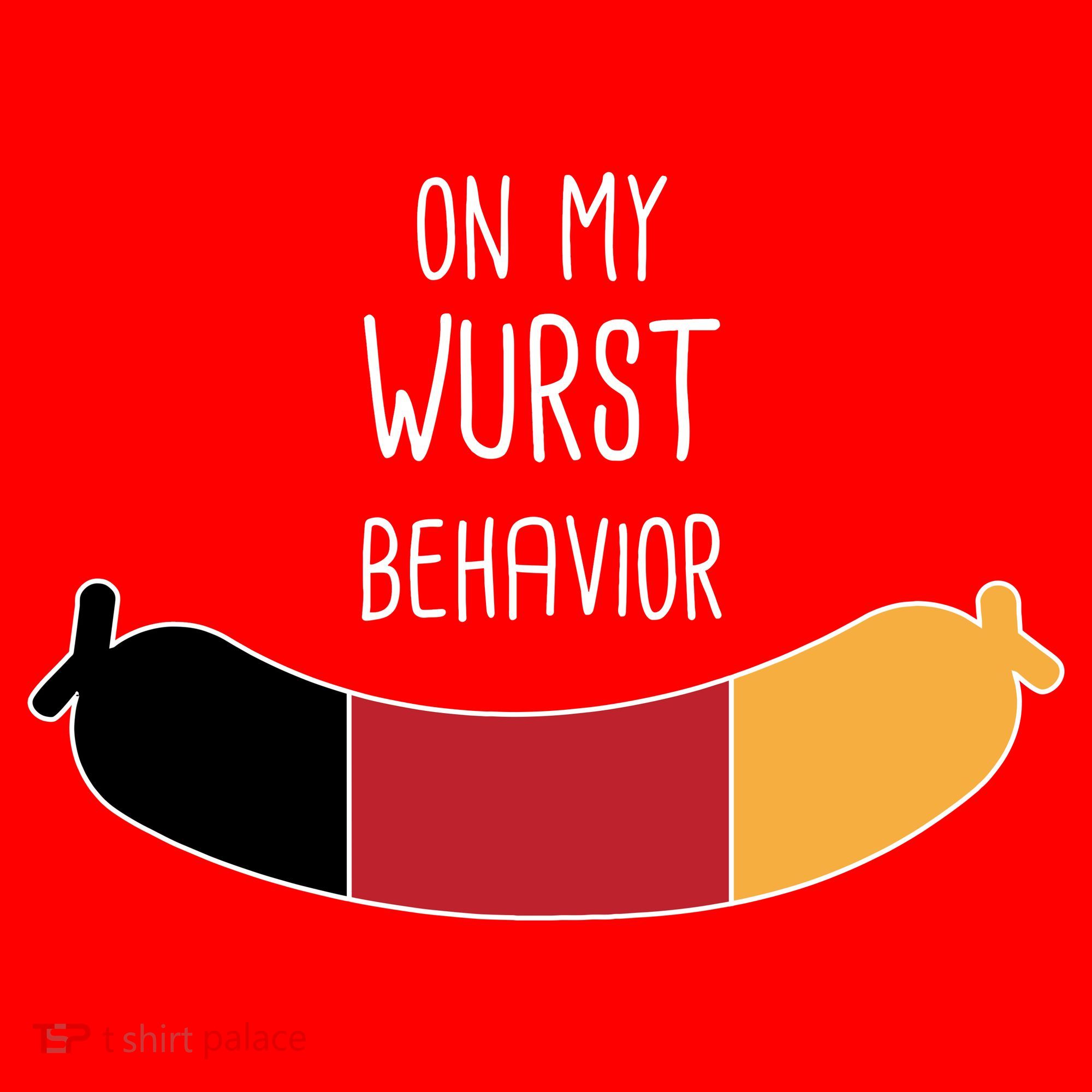 On My Worst Behavior Oktoberfest Santa Hat