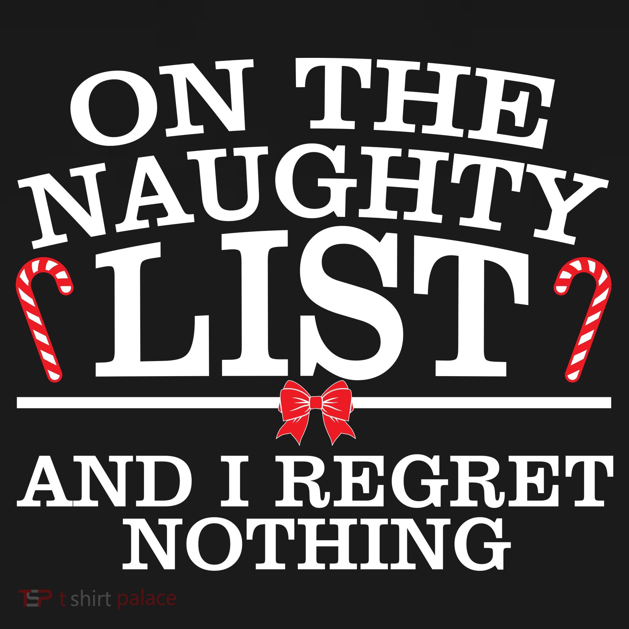 On The Naughty List Funny Christmas Apron
