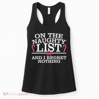On The Naughty List Funny Christmas Women's Tank Top thumb 0
